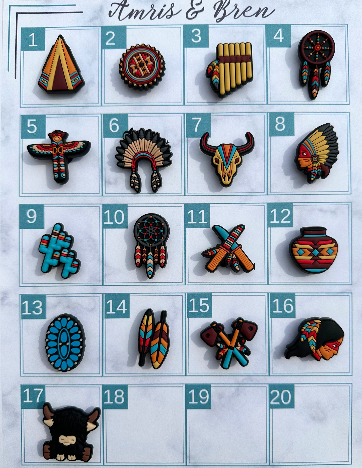 Southwestern Style Croc compatible Charms | Unique Desert-Inspired Shoe Accessories | Bold & Trendy