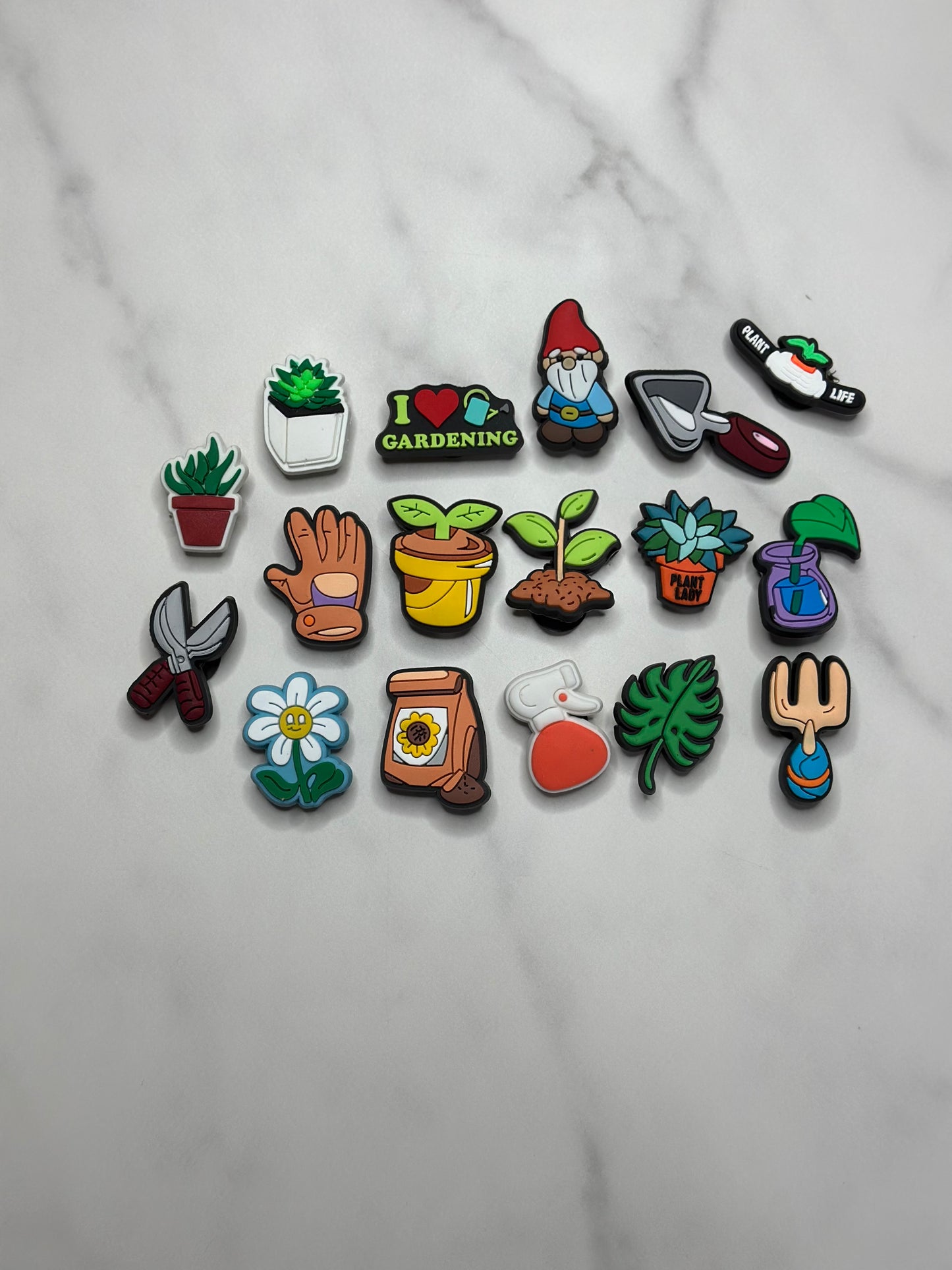 Plant lover charms for Crocs, Gardening Croc compatible shoe charms, Plant charms