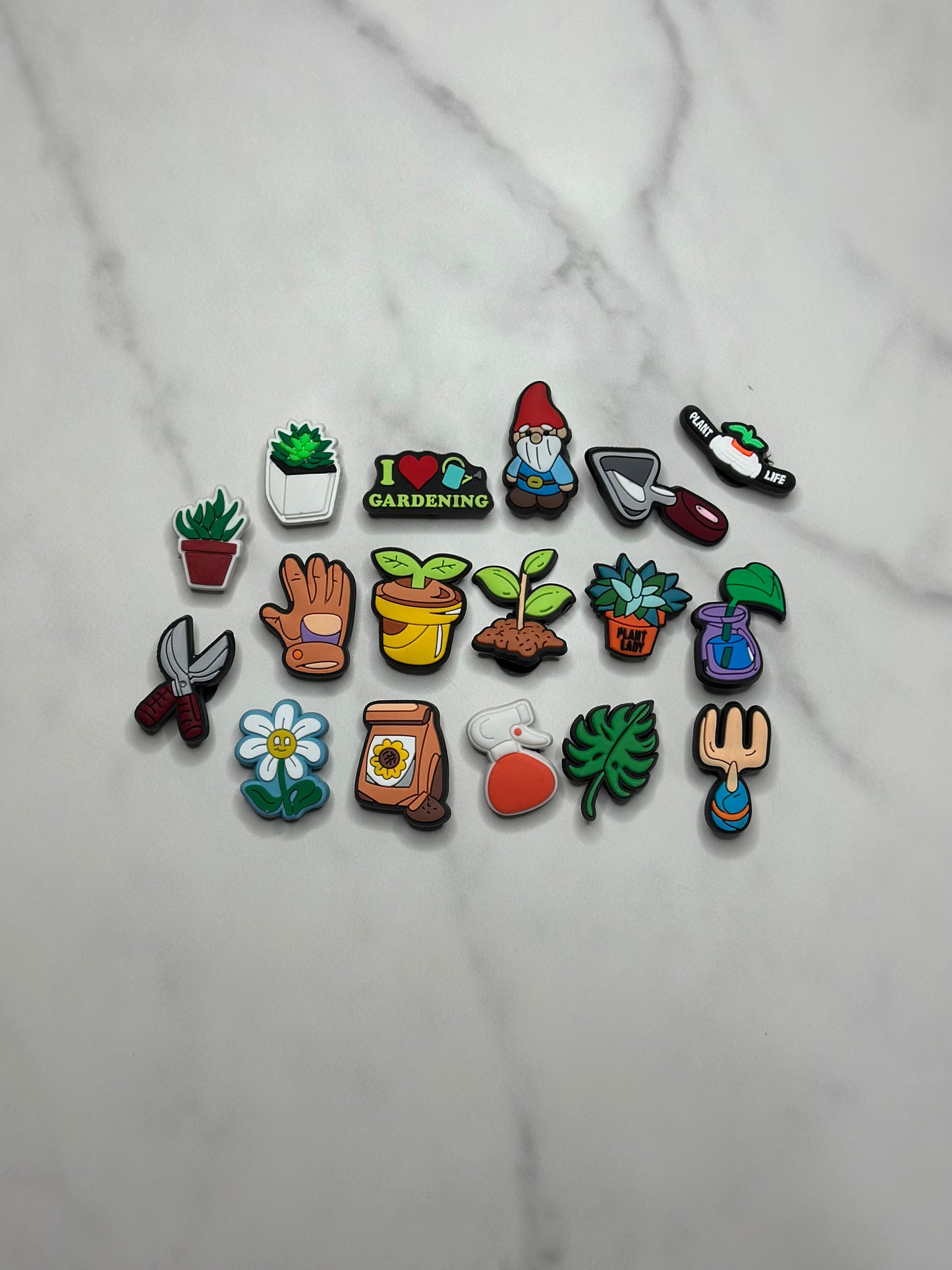 Plant lover charms for Crocs, Gardening Croc compatible shoe charms, Plant charms