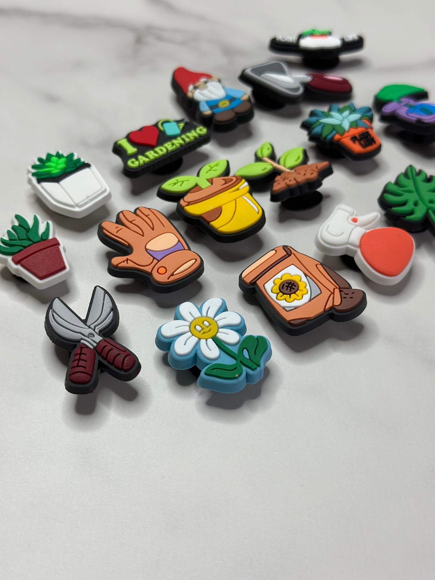Plant lover charms for Crocs, Gardening Croc compatible shoe charms, Plant charms