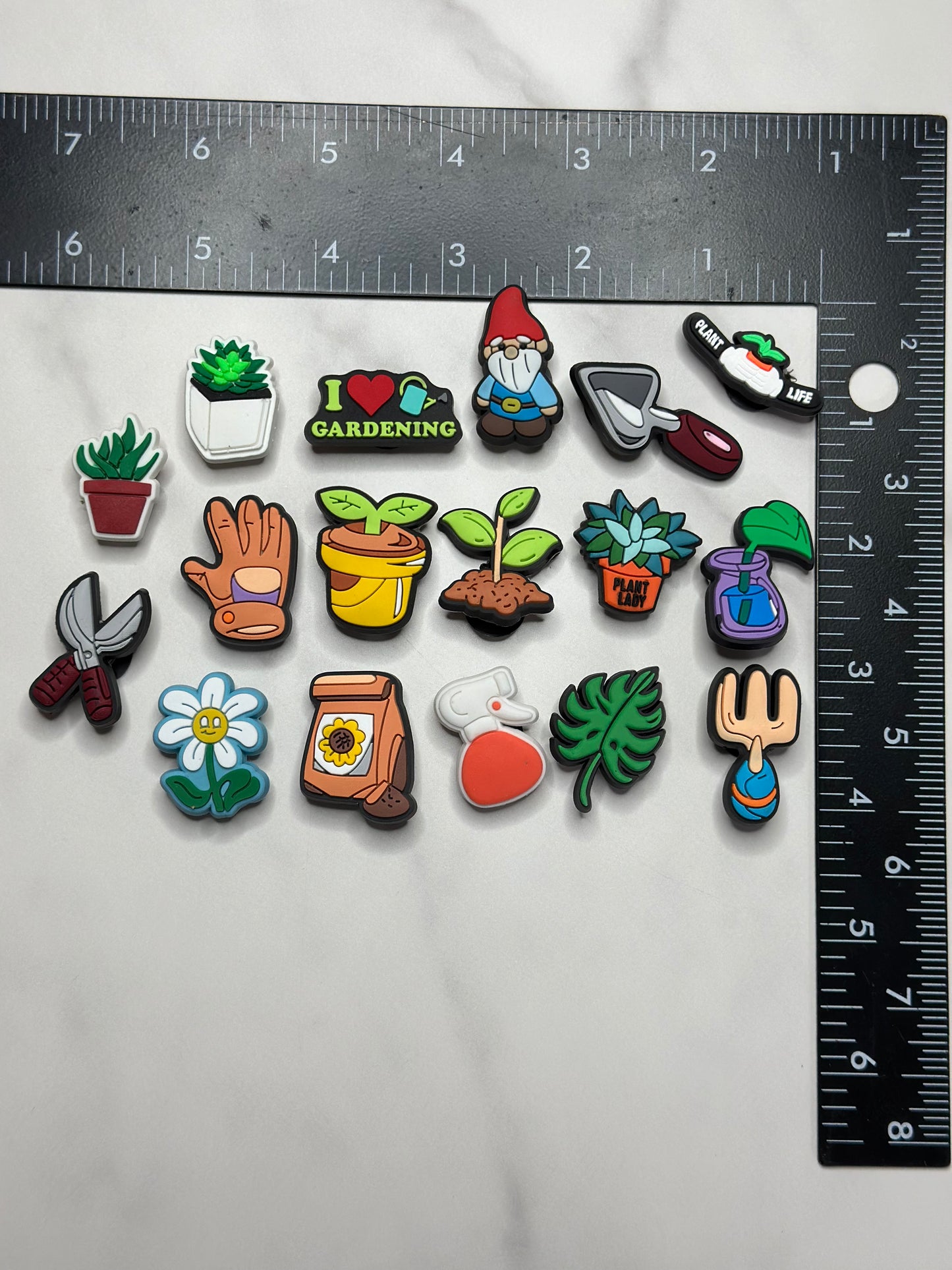 Plant lover charms for Crocs, Gardening Croc compatible shoe charms, Plant charms