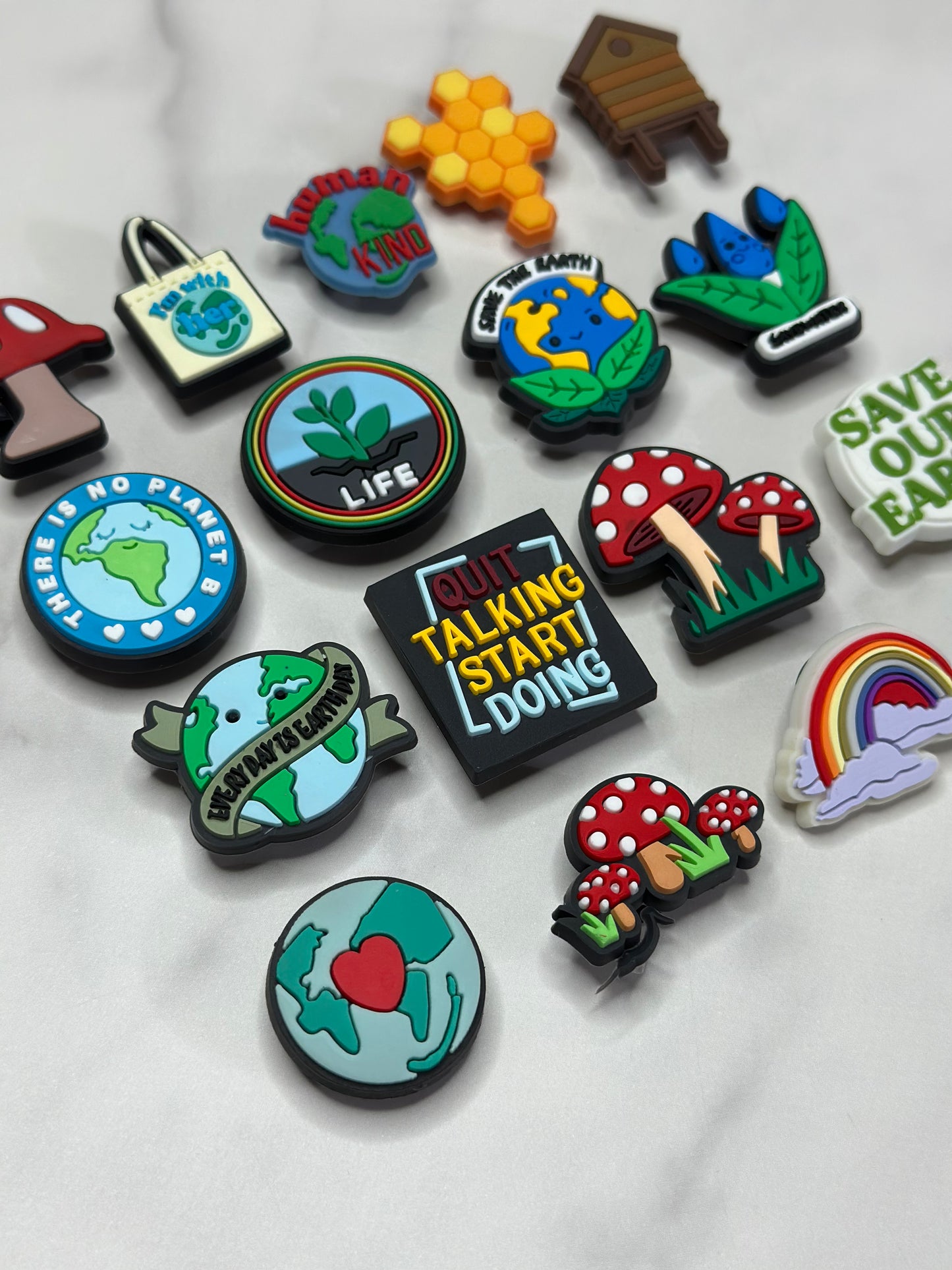 Earth Shoe Charm for Crocs – Planet-Inspired Clog Accessory – Eco-Friendly Gift Idea – Sold Individually