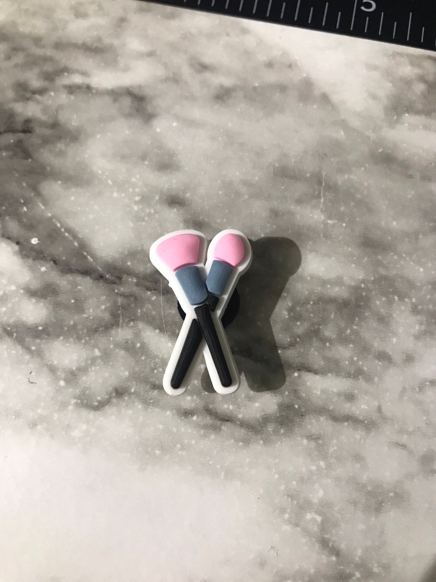 Brand new trending makeup charms, charms for croc lovers, croc clog compatible charms, shoe charms for makeup lovers, makeup artist charms
