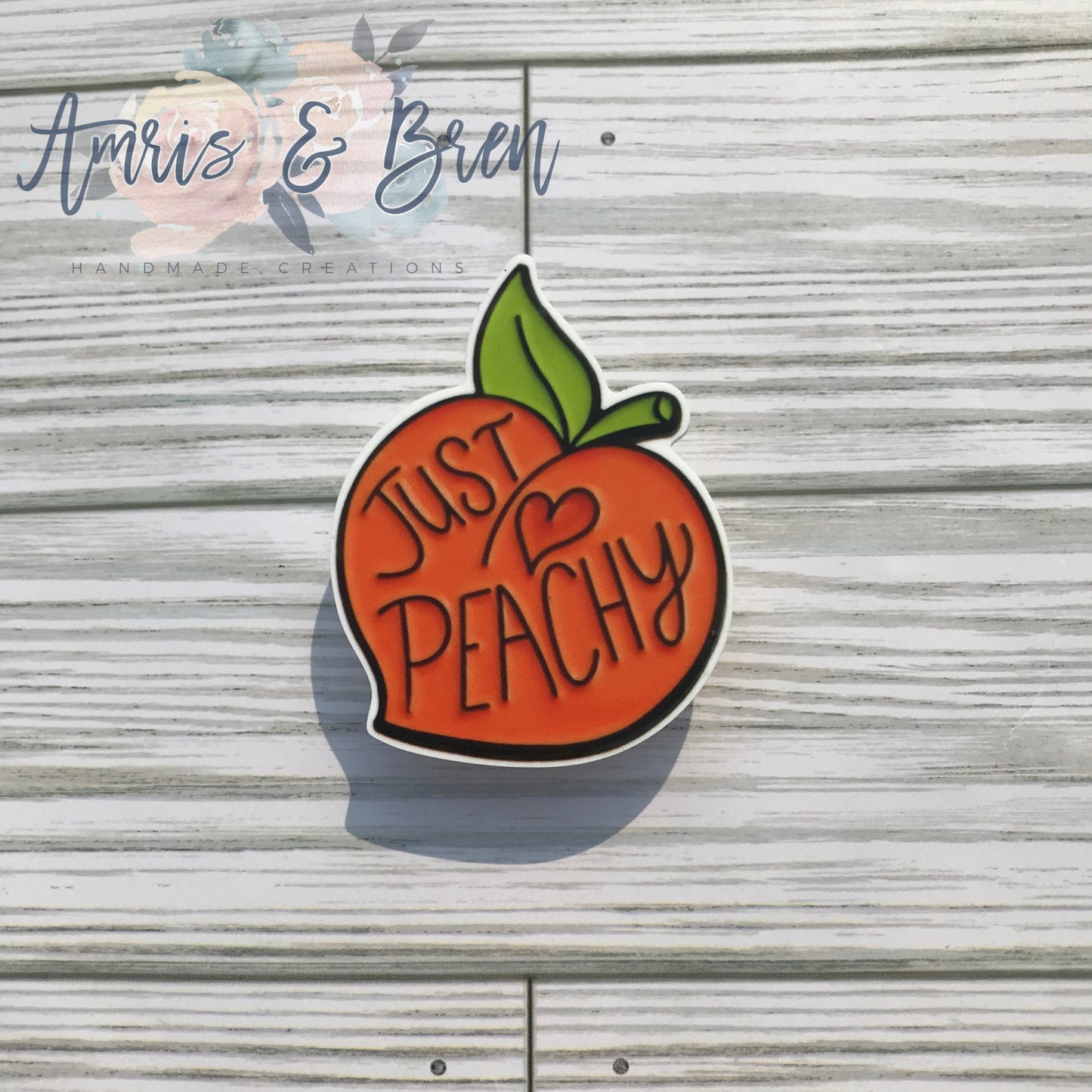 Just peachy bogg purse charms, cute charms for bogg bags, charms that fit in baby bogg and original bogg bags