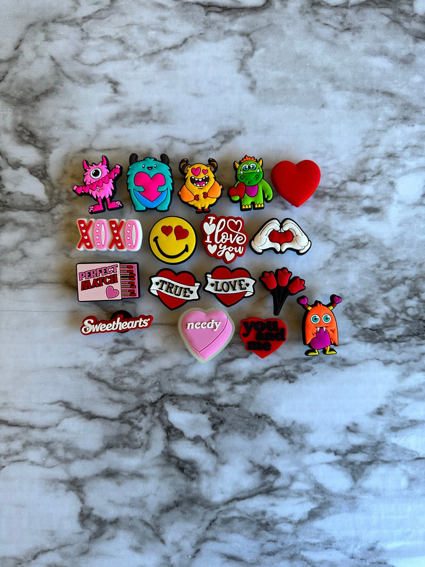 Croc compatible Valentine’s Day shoe charms, love charms for your crocs, unisex shoe charms , Valentine’s Day charms