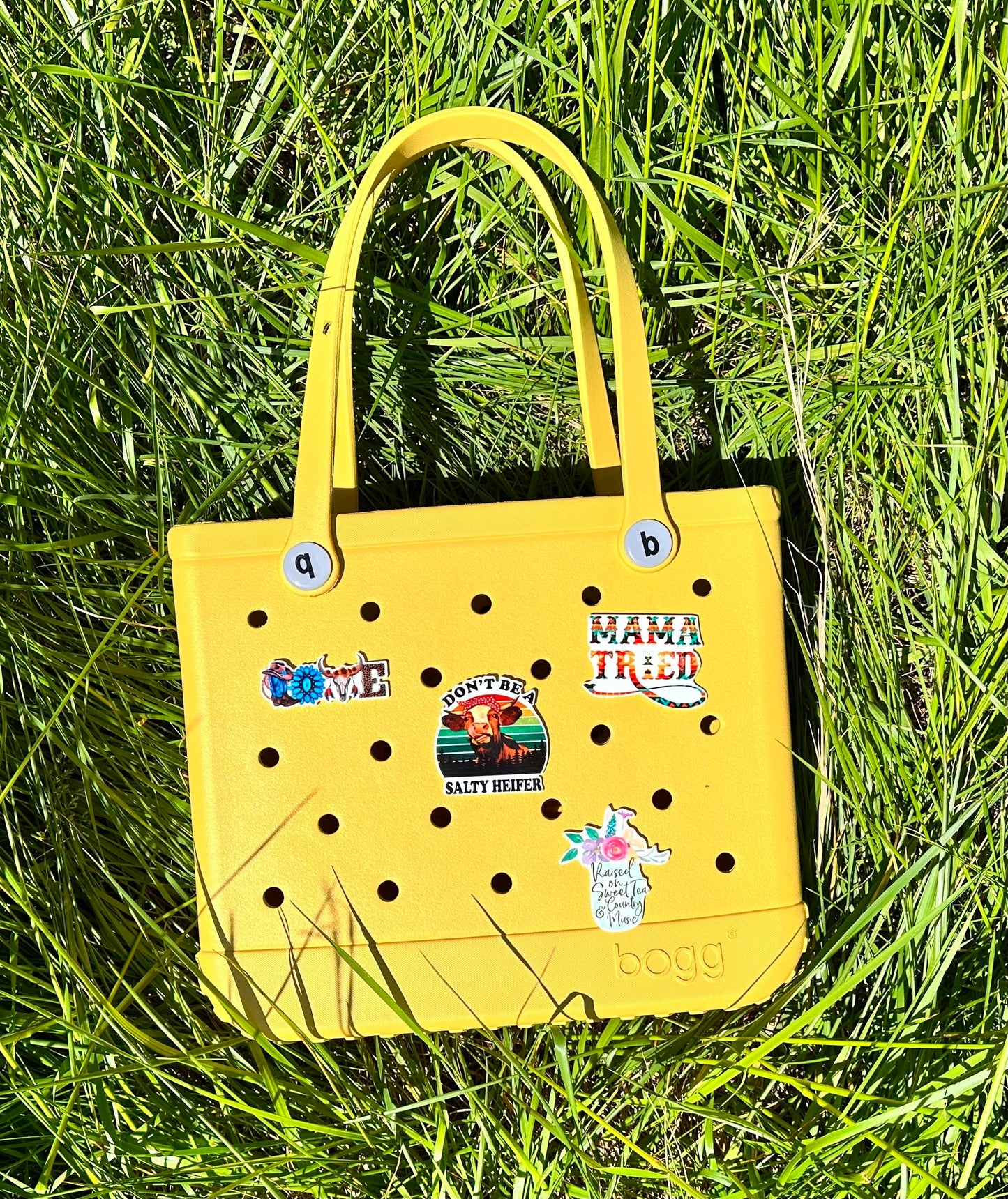 Don't be a Salty Heifer bogg compatible purse charms, cute charms for bogg bags, charms that fit in baby bogg and original bogg bags
