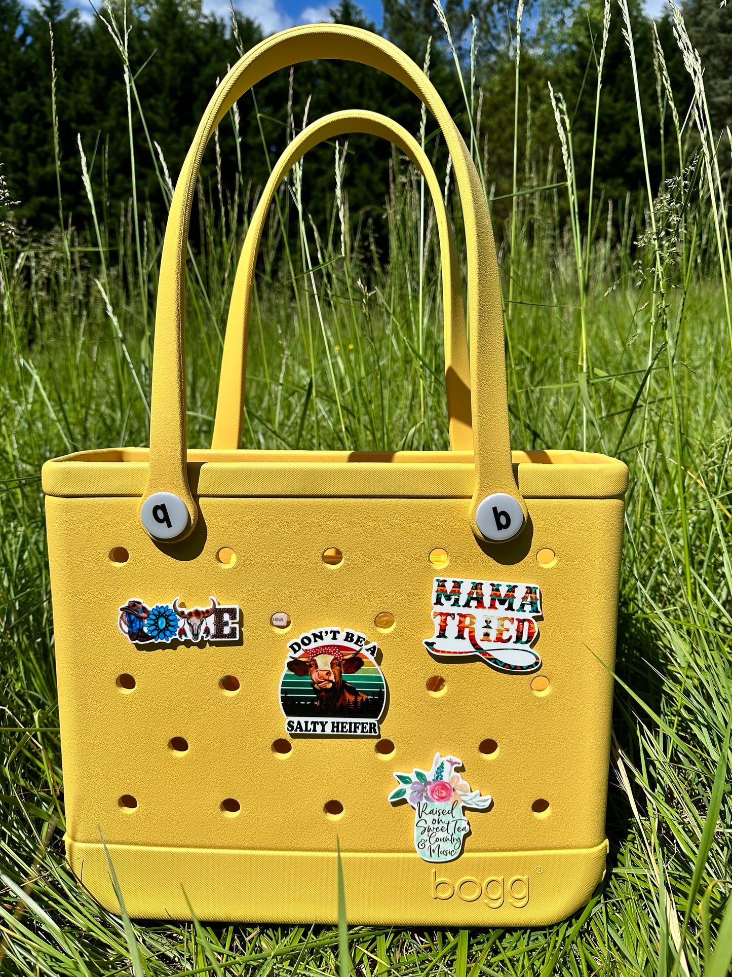 Don't be a Salty Heifer bogg compatible purse charms, cute charms for bogg bags, charms that fit in baby bogg and original bogg bags
