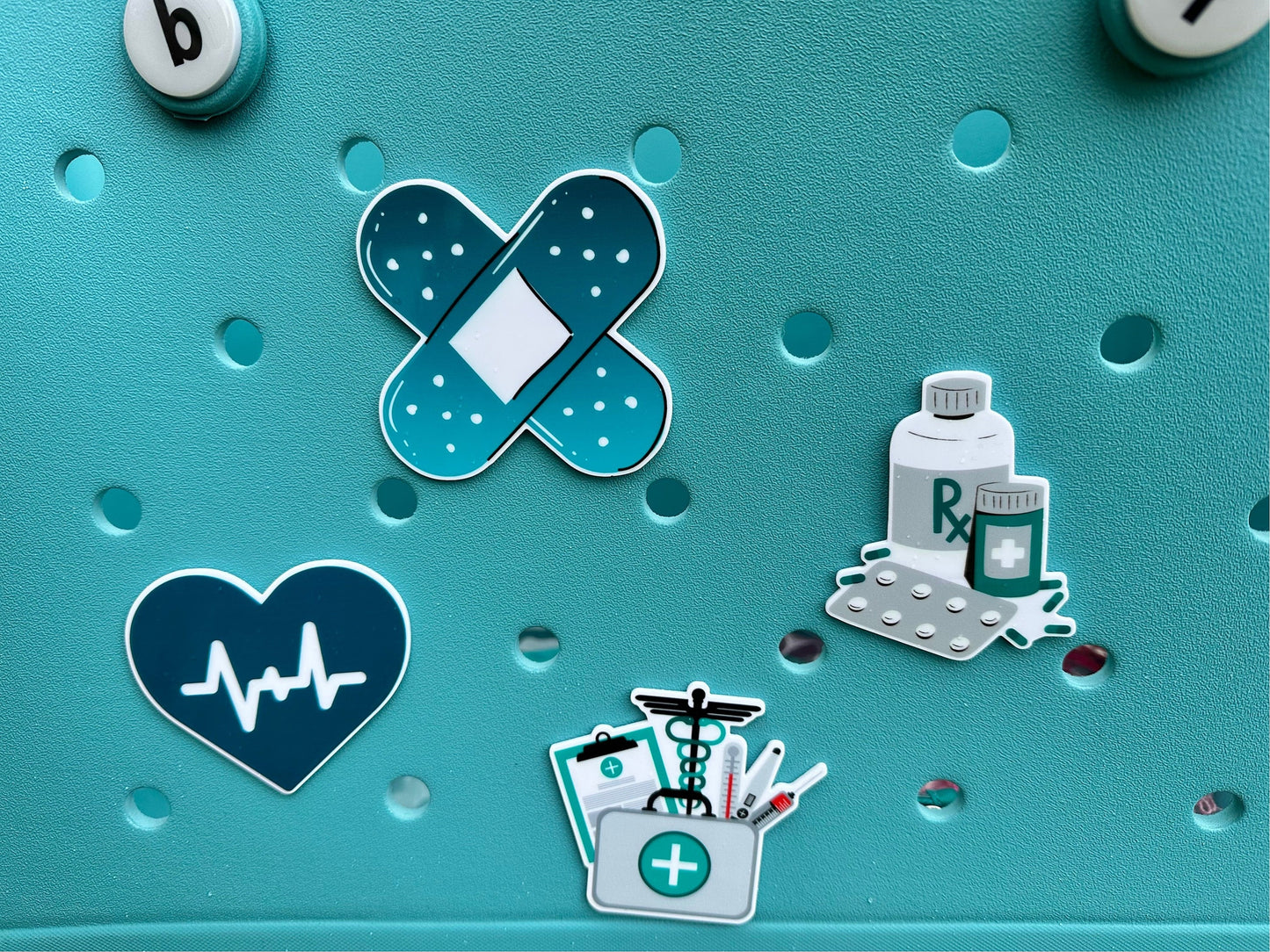 Medical themed Bogg compatible purse charm, Charms for your Bogg Bag, Compatible charms for original and baby bogg bags