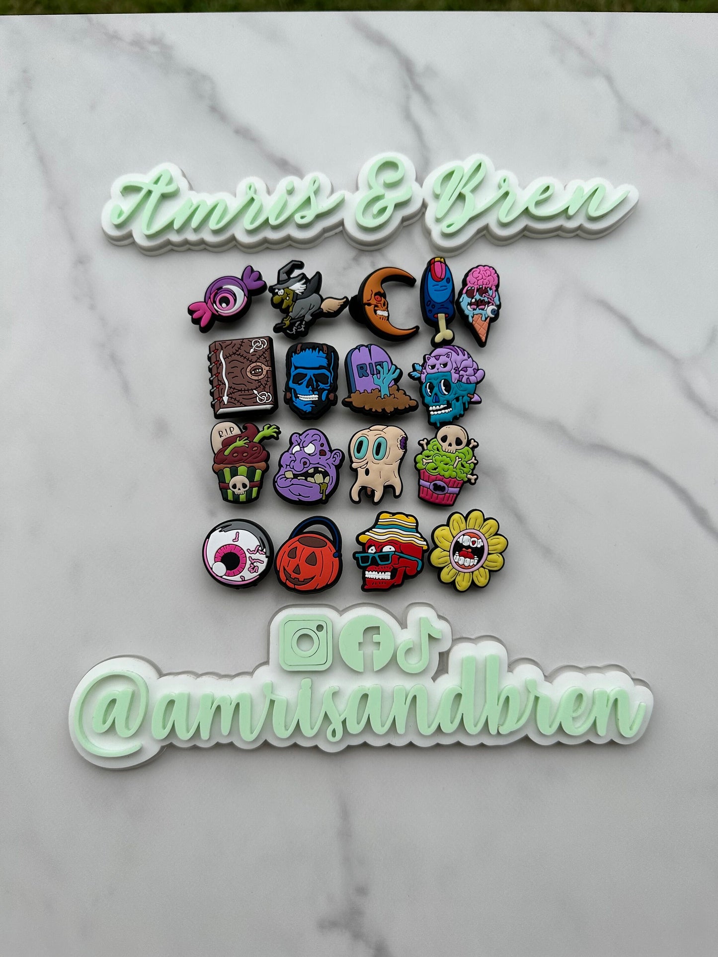 New Halloween themed shoe charms for your Crocs, Croc compatible charms, clog charms, pumpkin charms, fall charms