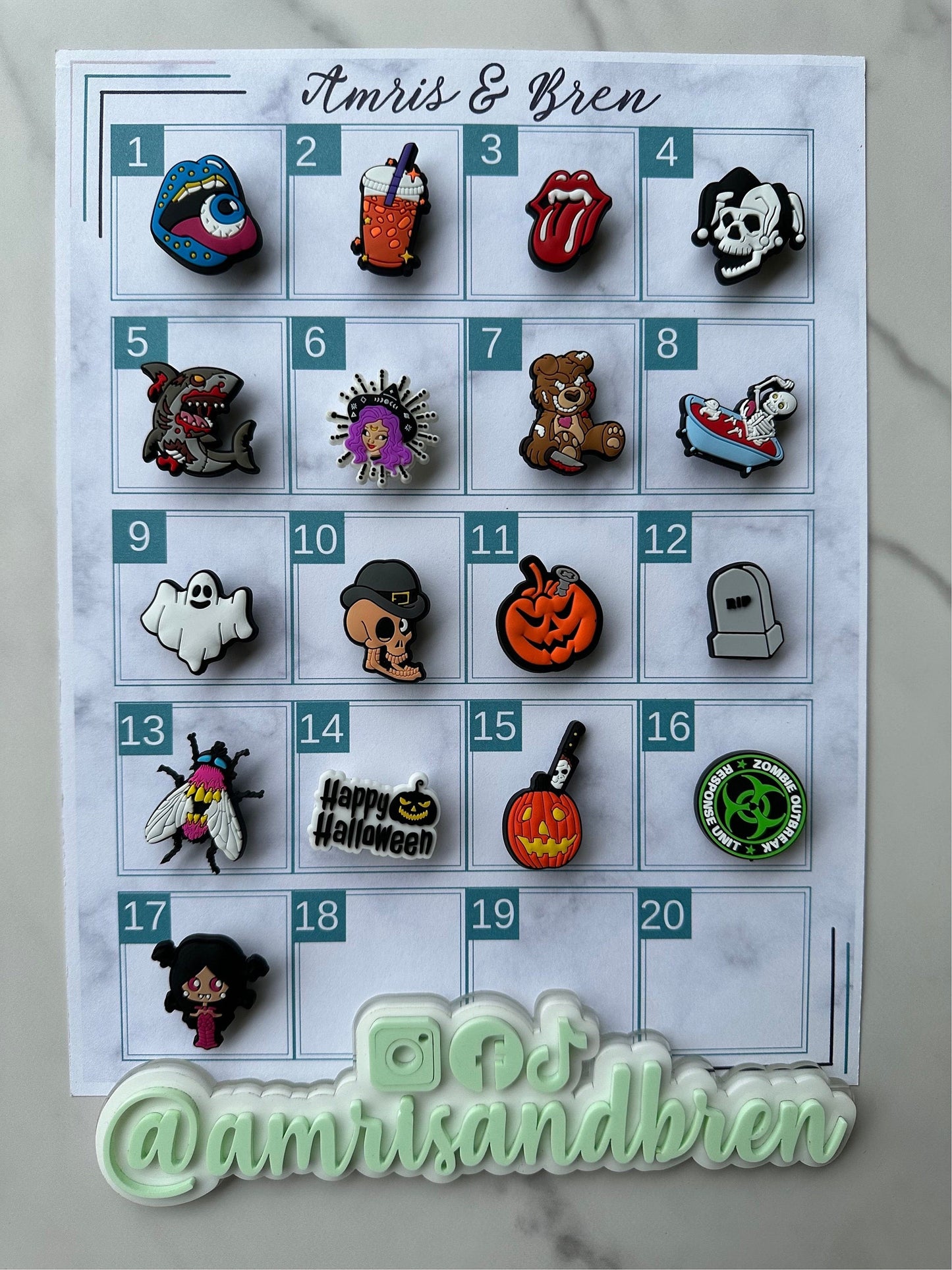 New Halloween themed shoe charms for your Crocs, Croc compatible charms, clog charms, pumpkin charms, fall charms