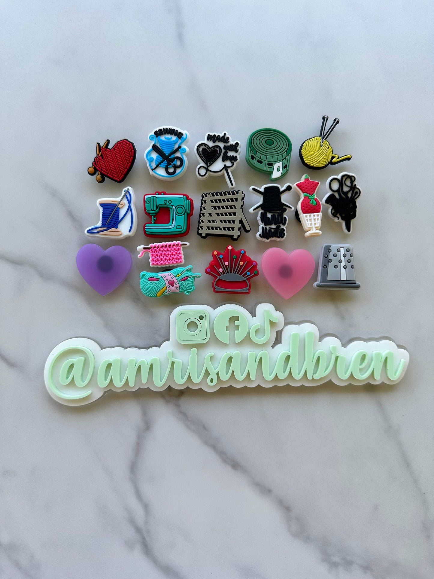 New croc compatible sewing shoe charms, popular crochet charm for your crocs, Croc compatible knitting charms, sewing machine charm
