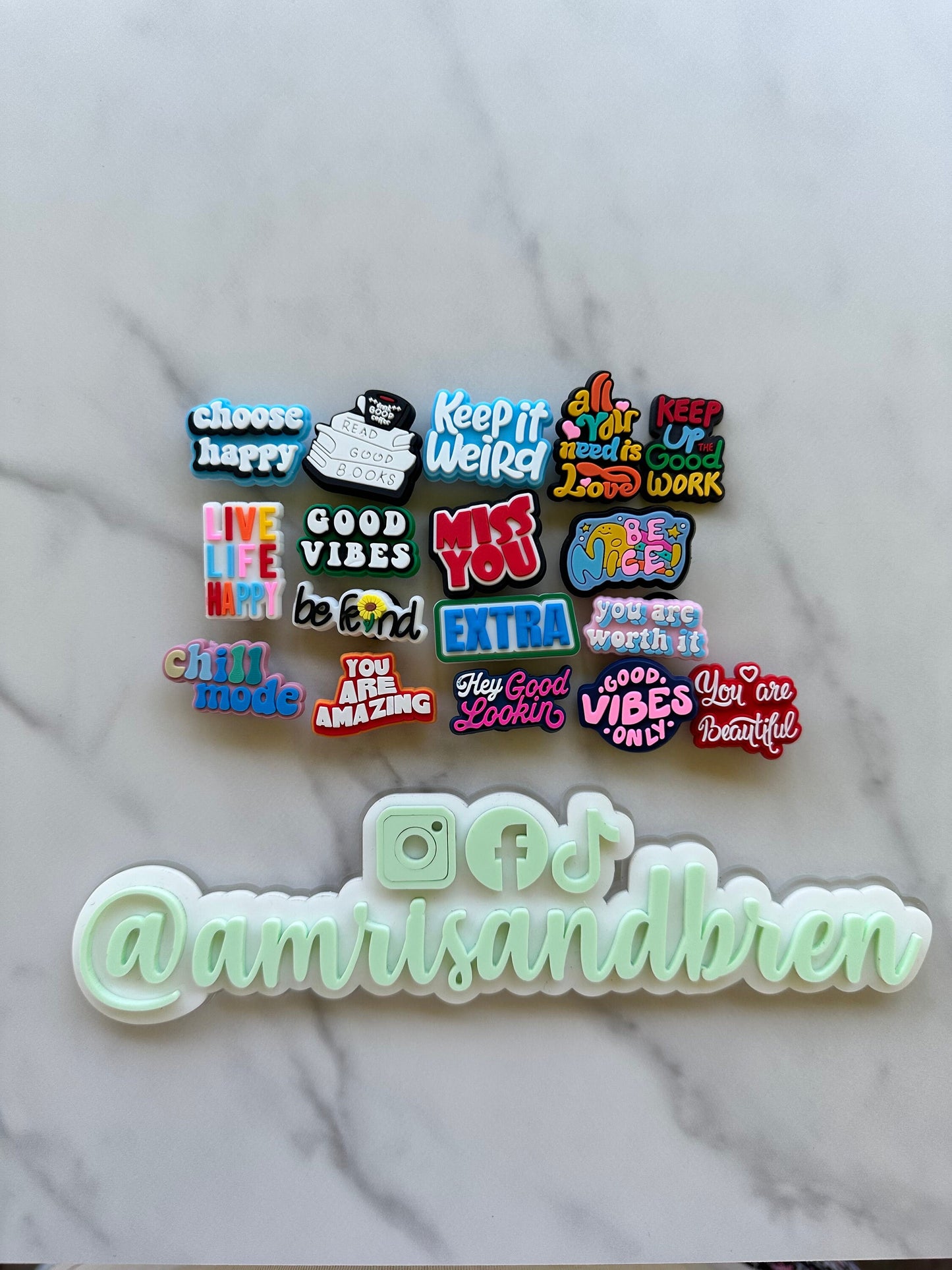 positive saying clog compatible charms, Trending charms for shoes, word shoe charms, trending shoe decor, shoe jewelry, diy custom clogs