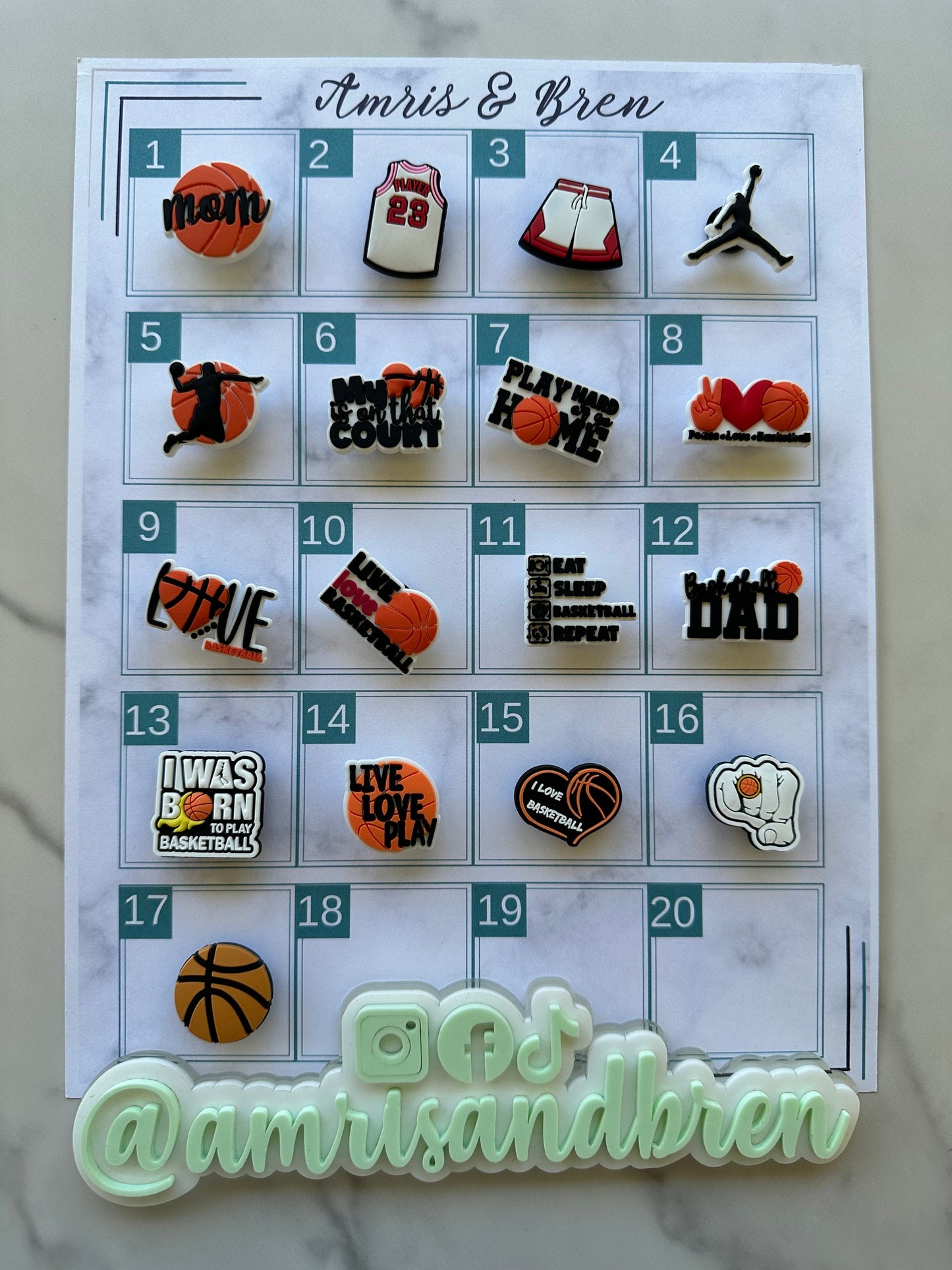 basketball charms for crocs, basketball shoe charms, basketball lover charms for crocs, unisex basketball clog charms, basketball hoop