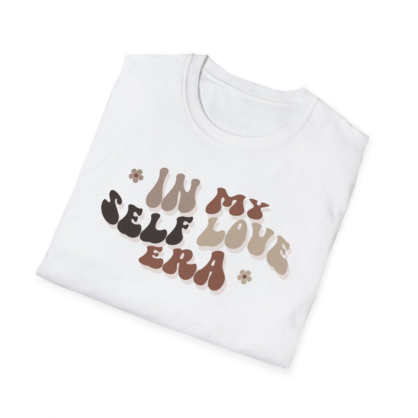 Unisex Softstyle T-Shirt, In my self love era t shirt, plus size self love shirt, tan shirts