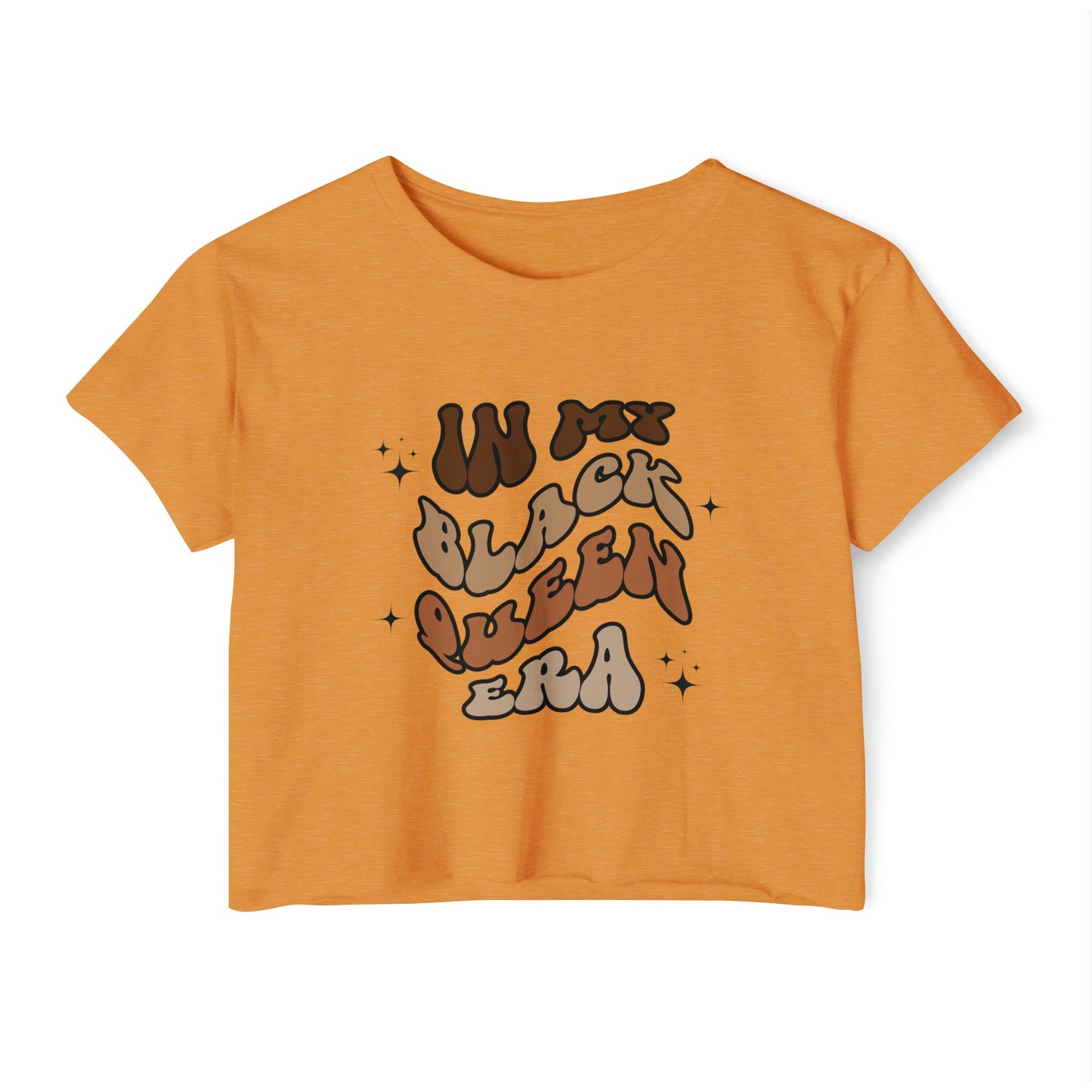 Women's In my black queen era Festival Crop Top T- shirt