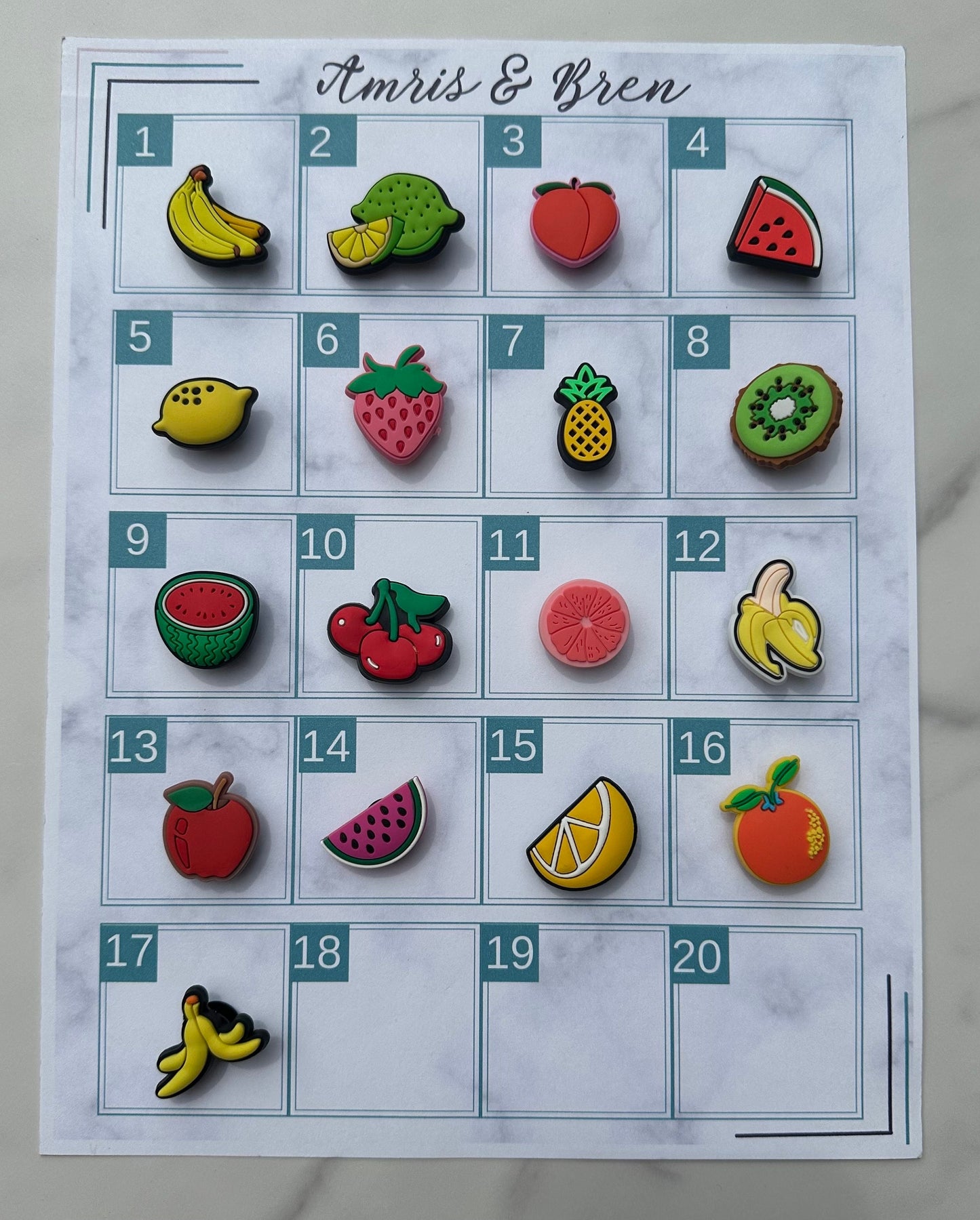 New trending fruit charms for your crocs, croc compatible shoe buttons, clog compatible strawberry