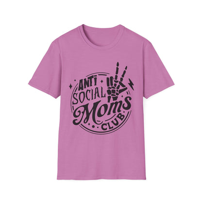 Unisex T-Shirt - Funny Anti Social Moms Club Comfy Tee