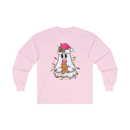 Christmas Ghost Long Sleeve Tee