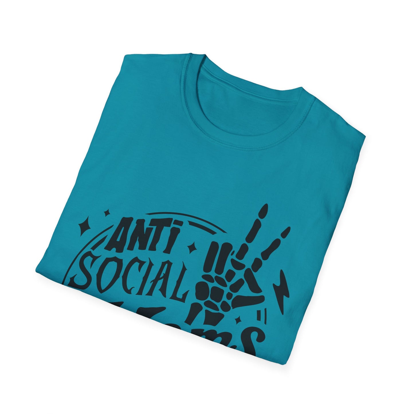Unisex T-Shirt - Funny Anti Social Moms Club Comfy Tee