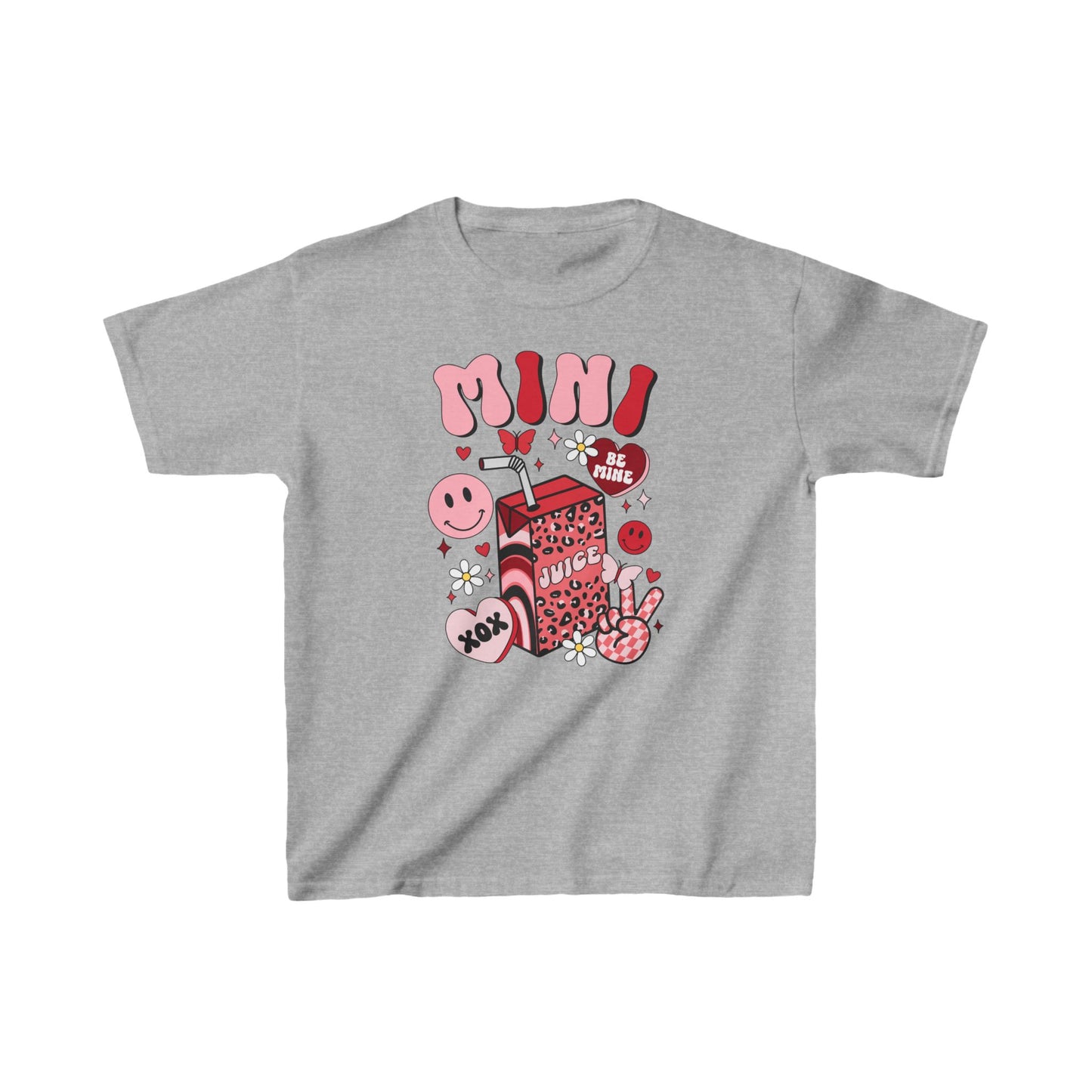 Kids mama and mini valentines day Heavy Cotton t shirt