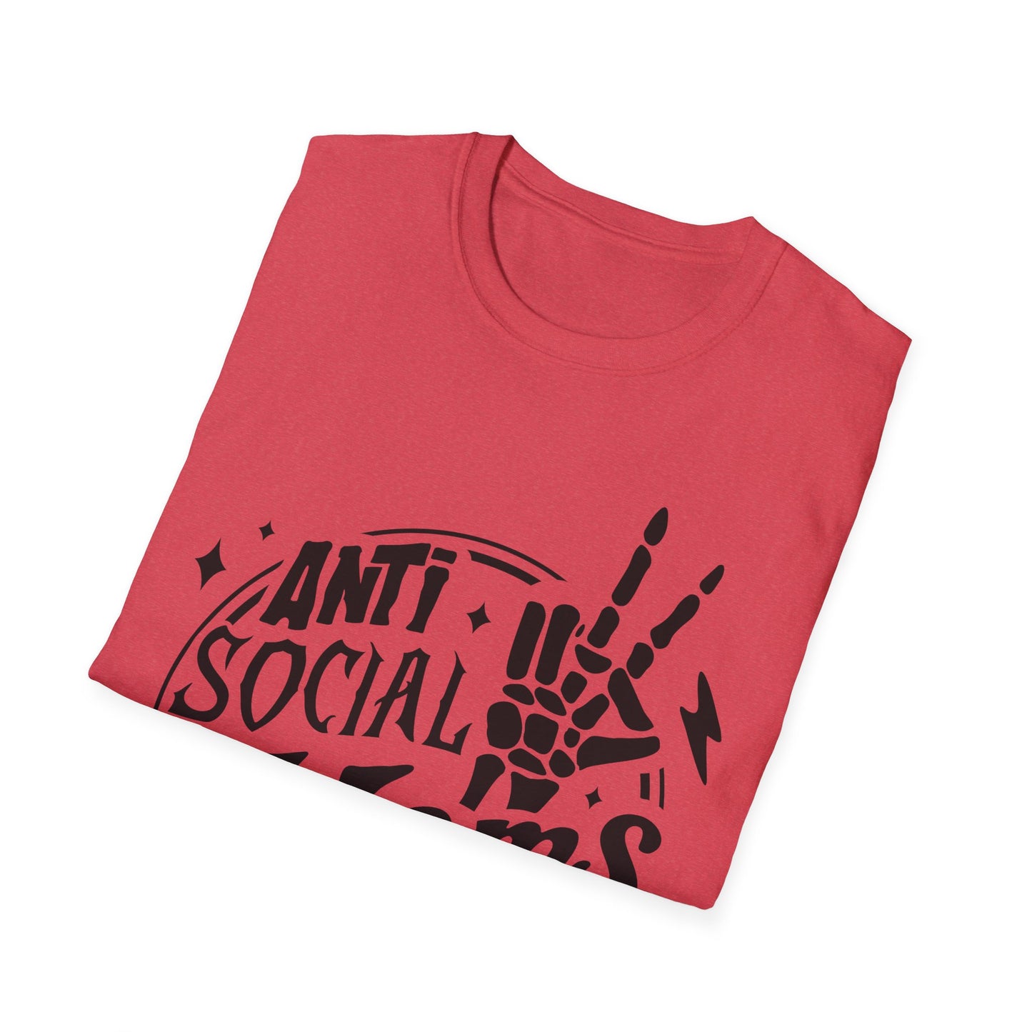 Unisex T-Shirt - Funny Anti Social Moms Club Comfy Tee