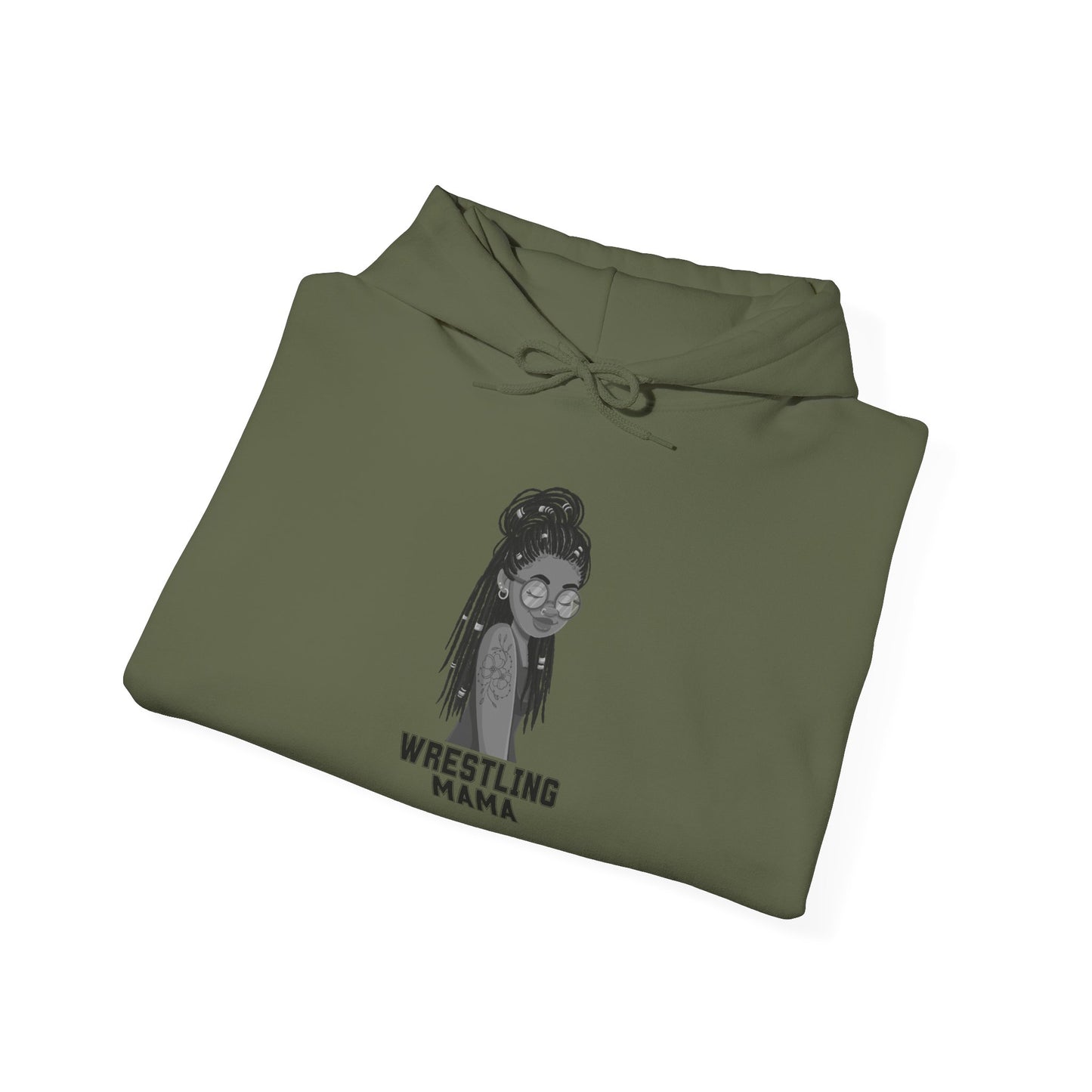 wrestling mama Unisex Heavy Blend™ Hooded Sweatshirt