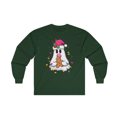 Christmas Ghost Long Sleeve Tee