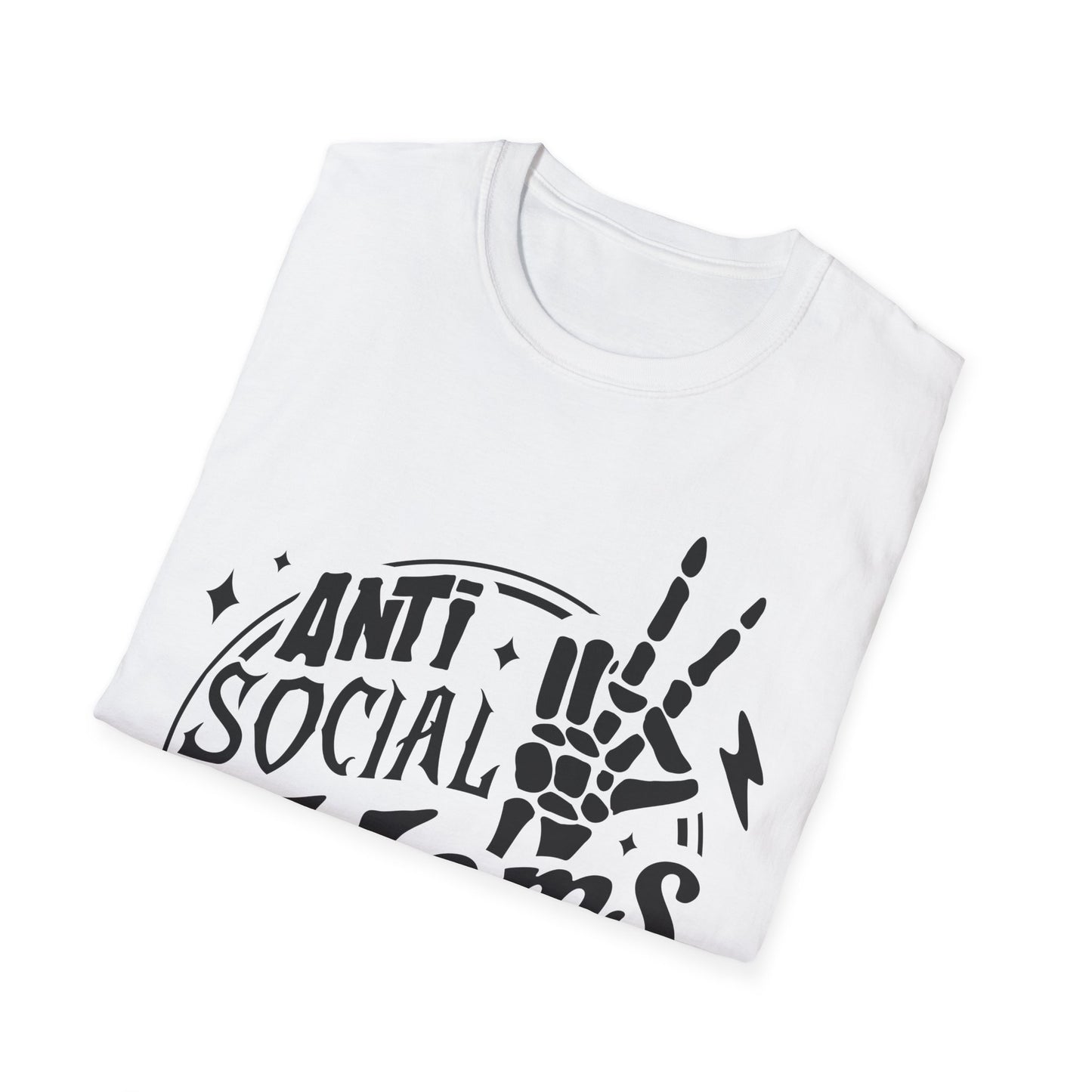 Unisex T-Shirt - Funny Anti Social Moms Club Comfy Tee