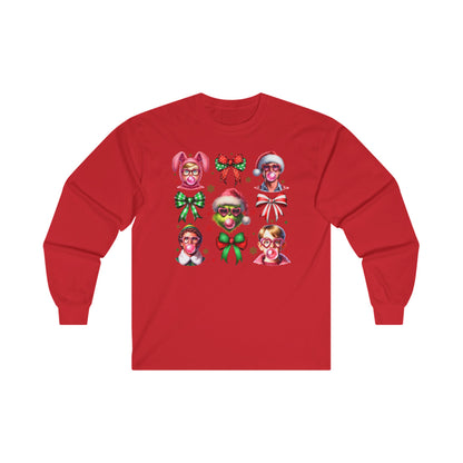 Christmas Movie Coquette Long Sleeve Tee