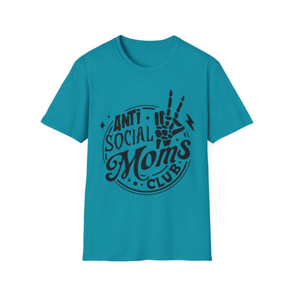 Unisex T-Shirt - Funny Anti Social Moms Club Comfy Tee
