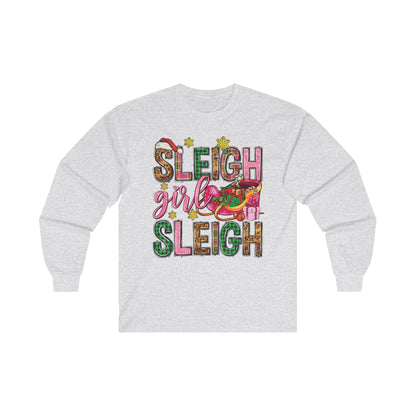 Holiday Sleigh Girl Long Sleeve shirt
