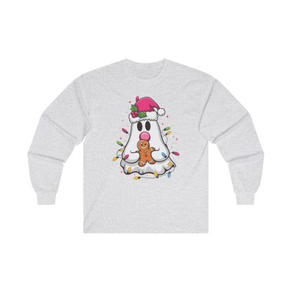 Christmas Ghost Long Sleeve Tee