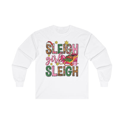 Holiday Sleigh Girl Long Sleeve shirt