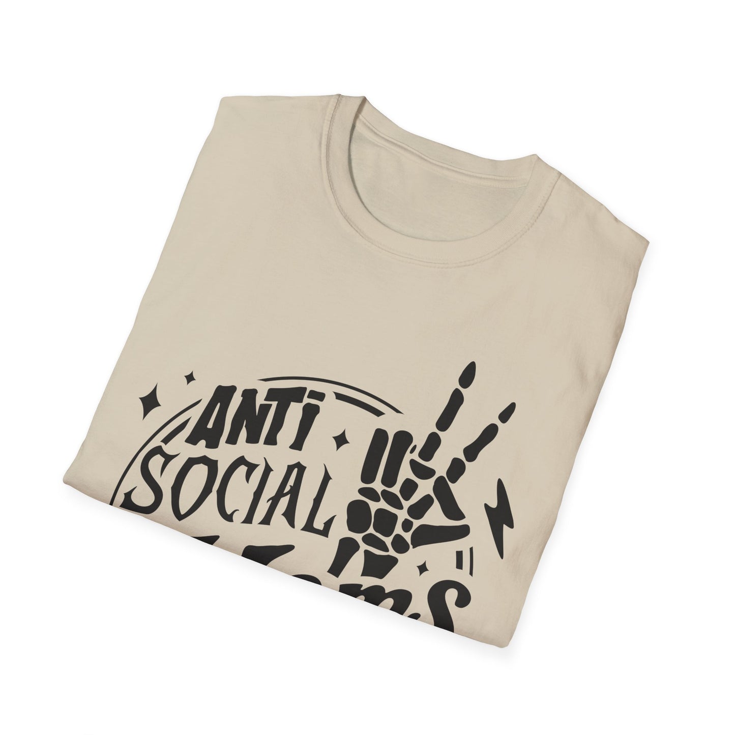 Unisex T-Shirt - Funny Anti Social Moms Club Comfy Tee