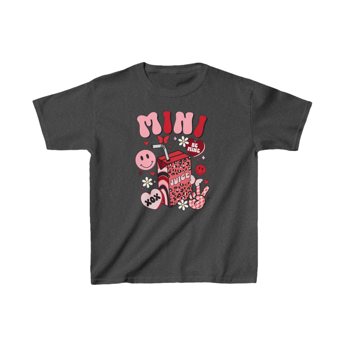Kids mama and mini valentines day Heavy Cotton t shirt