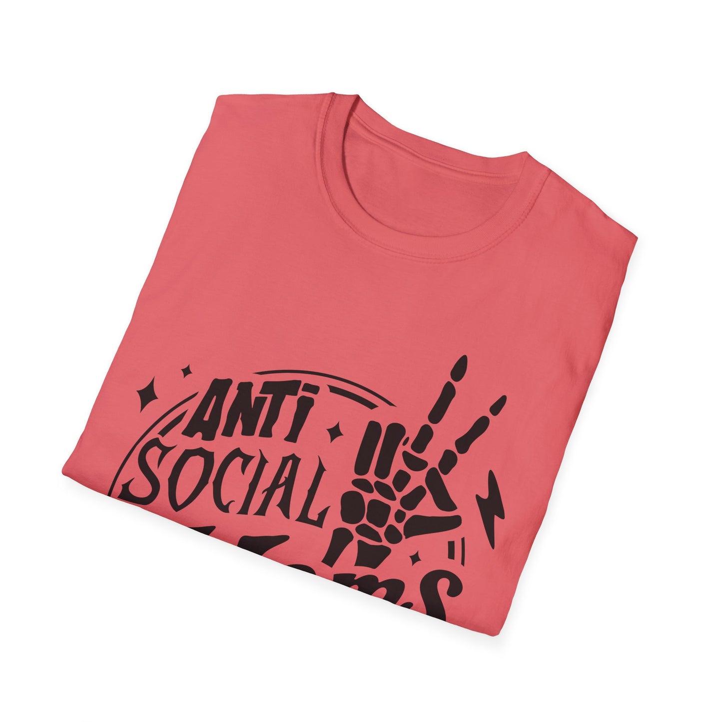 Unisex T-Shirt - Funny Anti Social Moms Club Comfy Tee
