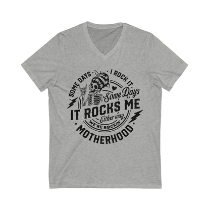 Funny Motherhood V-Neck Tee