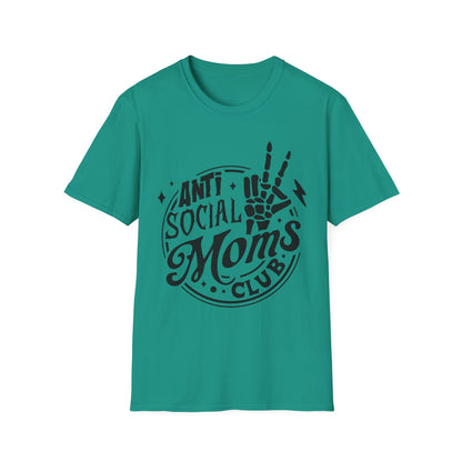 Unisex T-Shirt - Funny Anti Social Moms Club Comfy Tee
