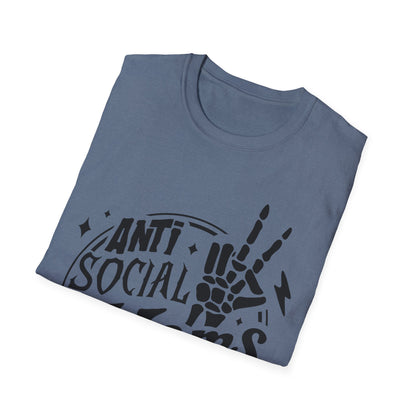 Unisex T-Shirt - Funny Anti Social Moms Club Comfy Tee