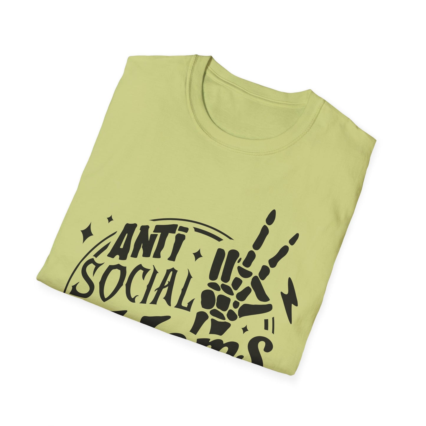 Unisex T-Shirt - Funny Anti Social Moms Club Comfy Tee