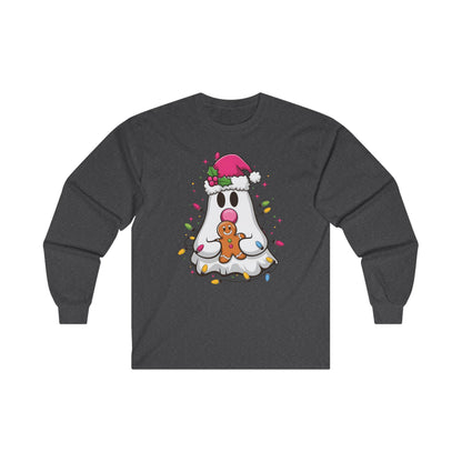 Christmas Ghost Long Sleeve Tee