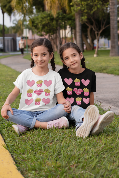 Kids T-Shirt - Fries Over Guys Girls Fun Graphic Tee