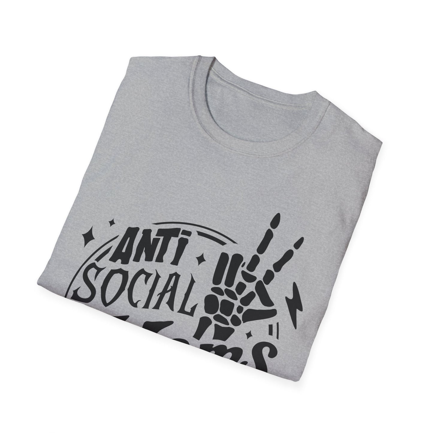 Unisex T-Shirt - Funny Anti Social Moms Club Comfy Tee