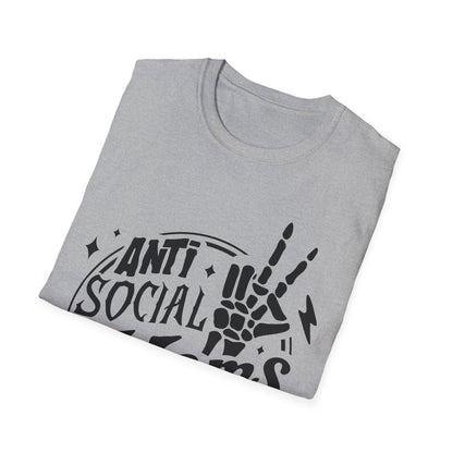 Unisex T-Shirt - Funny Anti Social Moms Club Comfy Tee