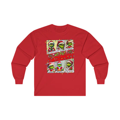 unisex Grinch Daily Schedule Long Sleeve Tee