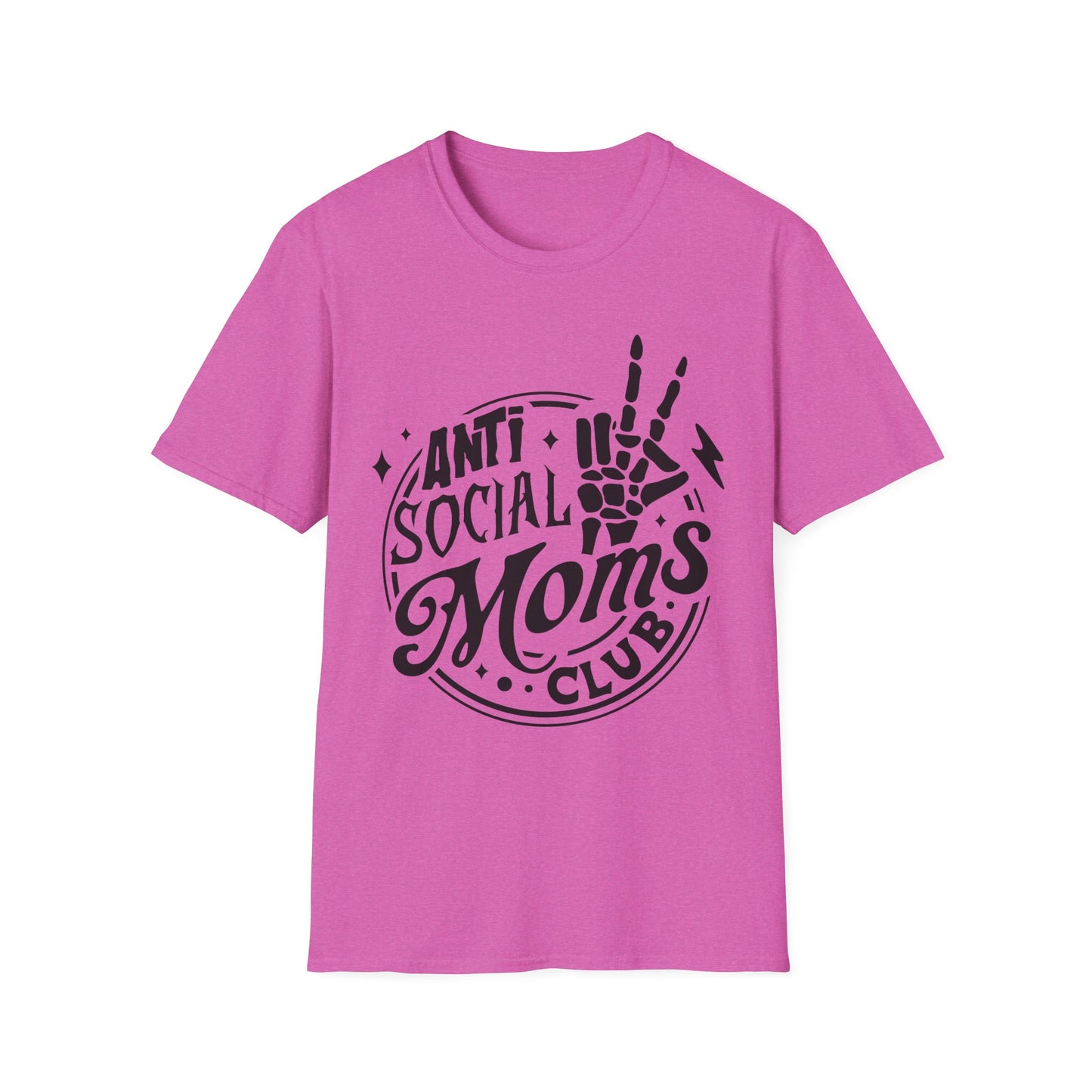 Unisex T-Shirt - Funny Anti Social Moms Club Comfy Tee