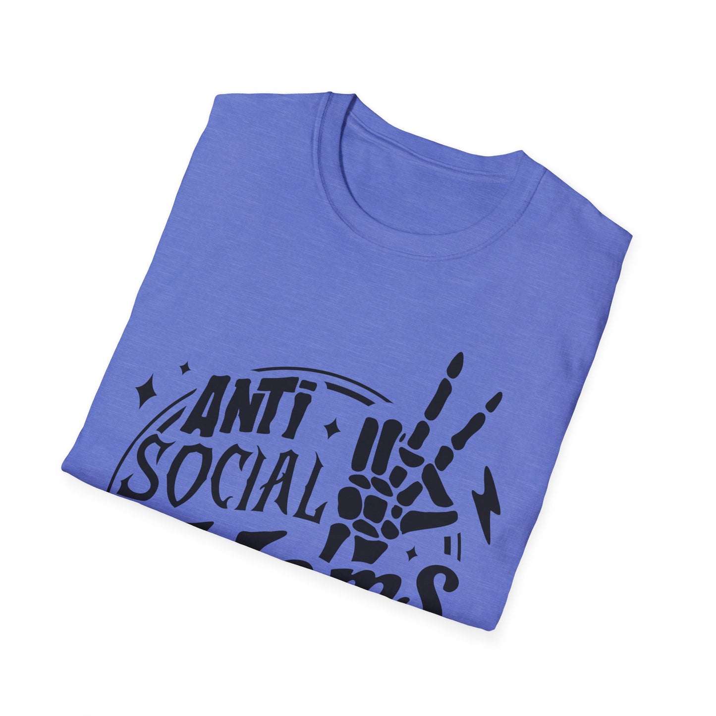 Unisex T-Shirt - Funny Anti Social Moms Club Comfy Tee