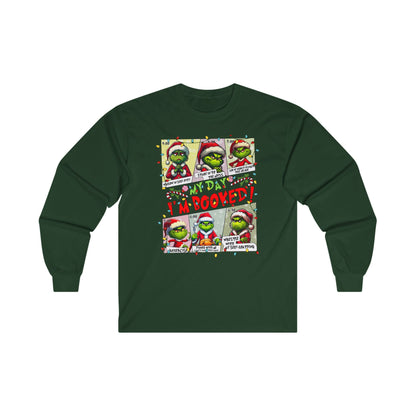 unisex Grinch Daily Schedule Long Sleeve Tee