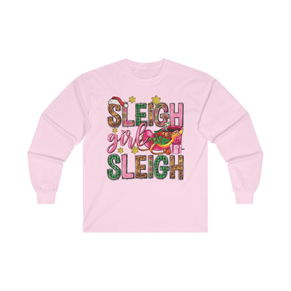 Holiday Sleigh Girl Long Sleeve shirt