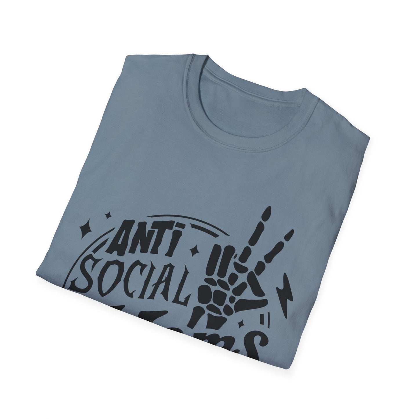 Unisex T-Shirt - Funny Anti Social Moms Club Comfy Tee